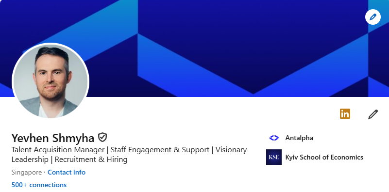 Verified LinkedIn Profile