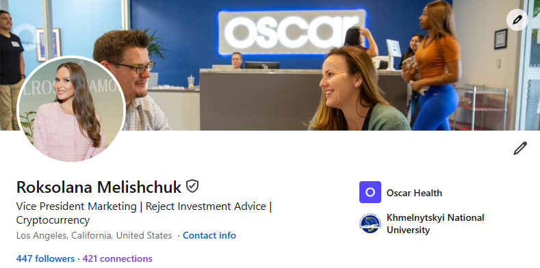 Verified LinkedIn Profile