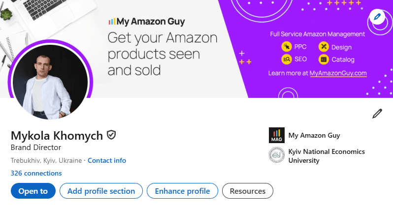 Verified LinkedIn Profile 1