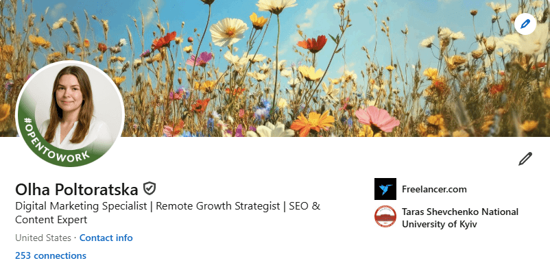 Verified LinkedIn Profile 8